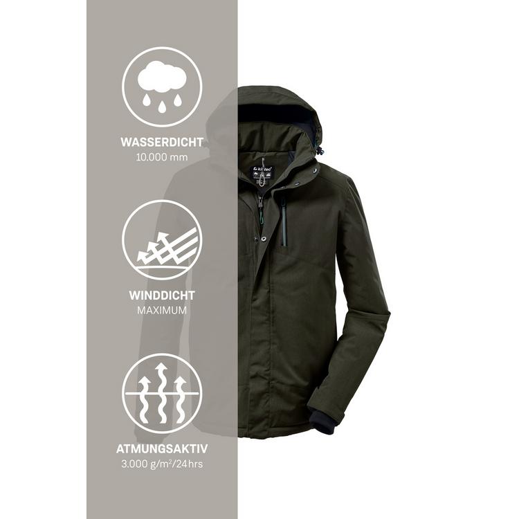 KILLTEC KILLTEC KOW 161 Funktionsjacke Herren - Schiefer - 4 | SportScheck