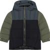 COLORKIDS Quilt & Colorbl. Fleecejacke Kinder - Dunkelgrau