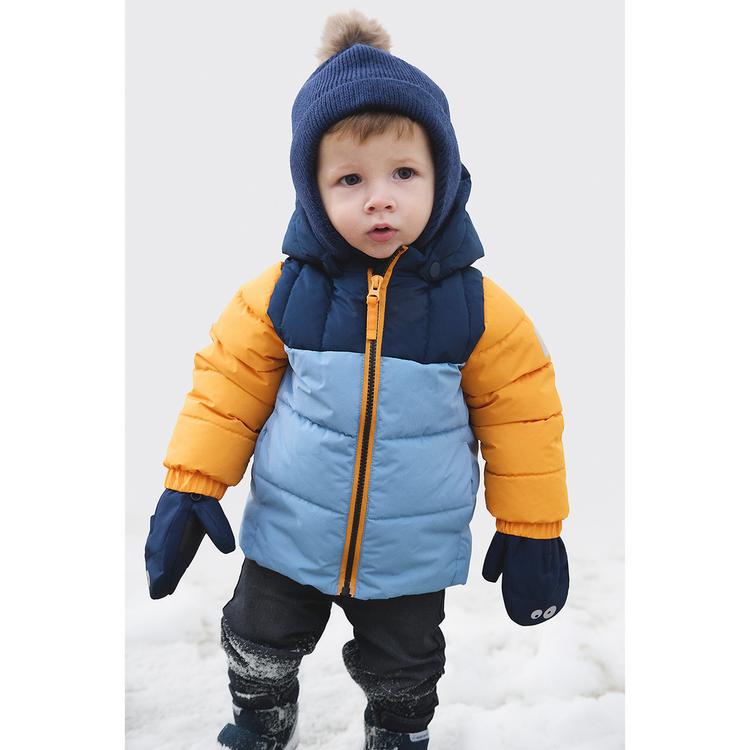 COLORKIDS COLORKIDS Quilt & Colorbl. Fleecejacke Kinder - Rauchblau - 3 | SportScheck