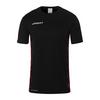 Uhlsport Progressive 28 Poly T-Shirt - schwarz/rot