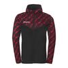 Uhlsport Progressive 28 Multi Hood Kapuzenjacke - schwarz/rot