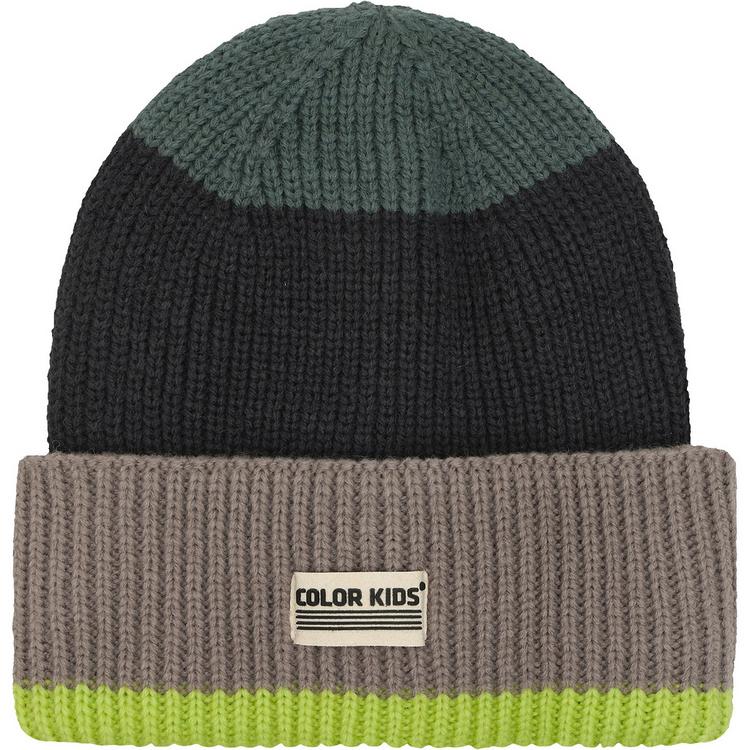 COLORKIDS COLORKIDS Beanie W. Wool & Contrast Skim&uuml;tze Kinder - Apfelgr&uuml;n - 0 | SportScheck