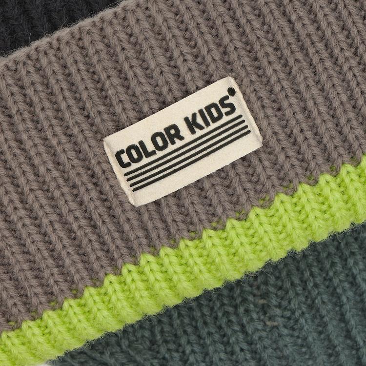 COLORKIDS COLORKIDS Beanie W. Wool & Contrast Skim&uuml;tze Kinder - Apfelgr&uuml;n - 1 | SportScheck