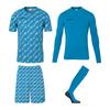 Uhlsport Progressive Torwart Set - cyan/wei&szlig;