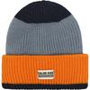 COLORKIDS Beanie W. Wool & Contrast Skim&uuml;tze Kinder - Rauchblau