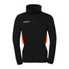 Uhlsport Equipe 29 Multi Hood Trainingsjacke - schwarz/wei&szlig;/fluo orange
