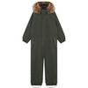 COLORKIDS Coverall W. Fake Fur Skijacke Kinder - Oliv