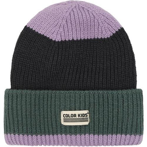 COLORKIDS Beanie W. Wool & Contrast Skim&uuml;tze Kinder