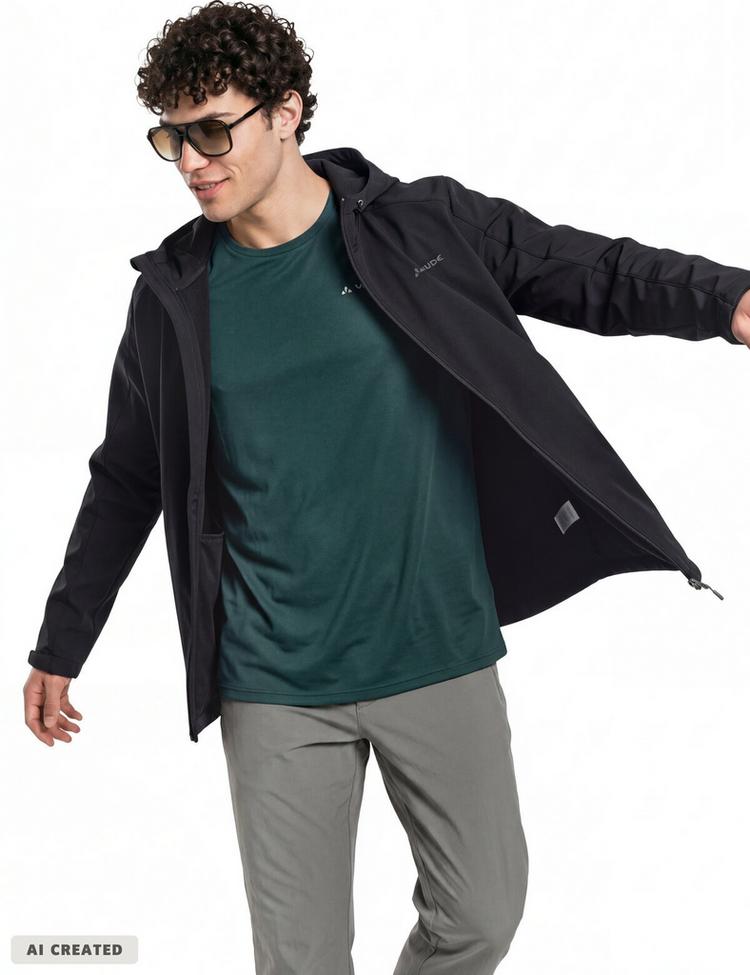 VAUDE VAUDE SE Men's Manang Softshell Jacket Outdoorjacke Herren - black - 2 | SportScheck