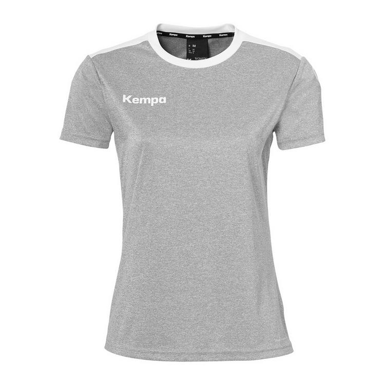 Kempa Kempa Emotion 27 Women T-Shirt - dark grau melange/wei&szlig; - 0 | SportScheck