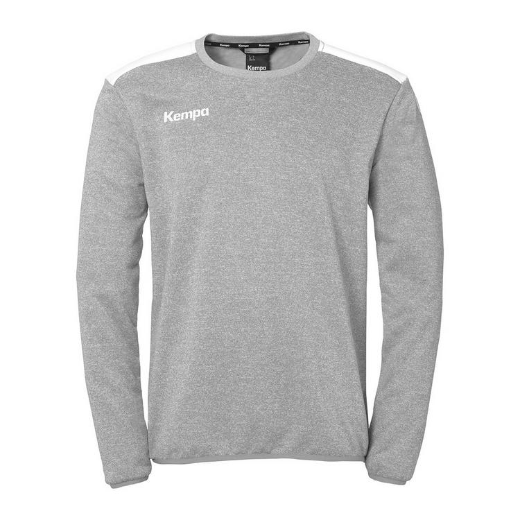Kempa Kempa Emotion 27 Funktionssweatshirt - dark grau melange/wei&szlig; - 0 | SportScheck
