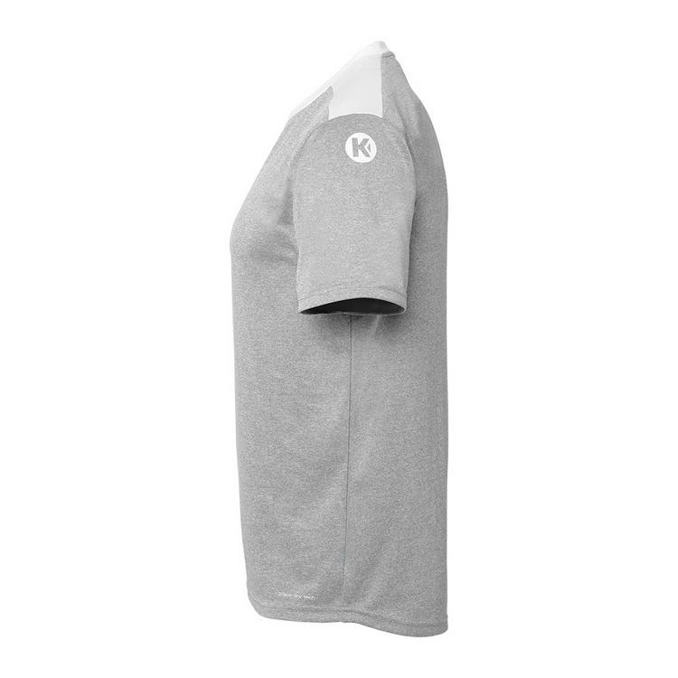 Kempa Kempa Emotion 27 T-Shirt - dark grau melange/wei&szlig; - 4 | SportScheck