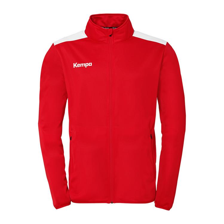 Kempa Kempa Emotion 27 Poly Jacke Kids Trainingsjacke Kinder - rot/wei&szlig; - 0 | SportScheck
