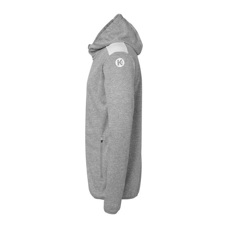 Kempa Kempa Emotion 27 Kapuzenjacke - dark grau melange/wei&szlig; - 4 | SportScheck