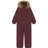 COLORKIDS Coverall W. Fake Fur Skijacke Kinder - Bordeaux