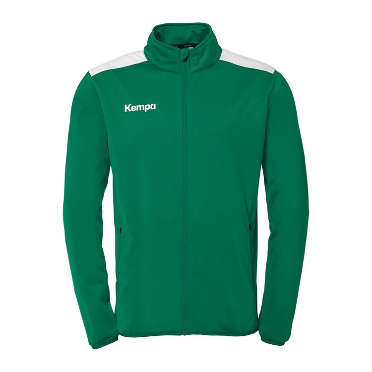 Kempa Kempa Emotion 27 Poly Jacke Kids Trainingsjacke Kinder - lagune/wei&szlig; - 0 | SportScheck