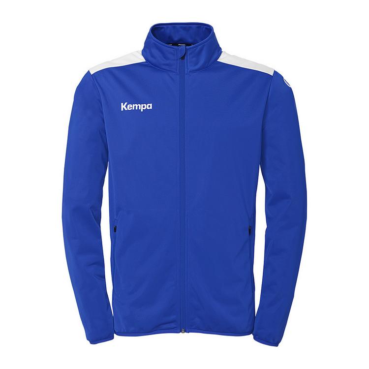 Kempa Kempa Emotion 27 Poly Jacke Kids Trainingsjacke Kinder - royal/wei&szlig; - 0 | SportScheck