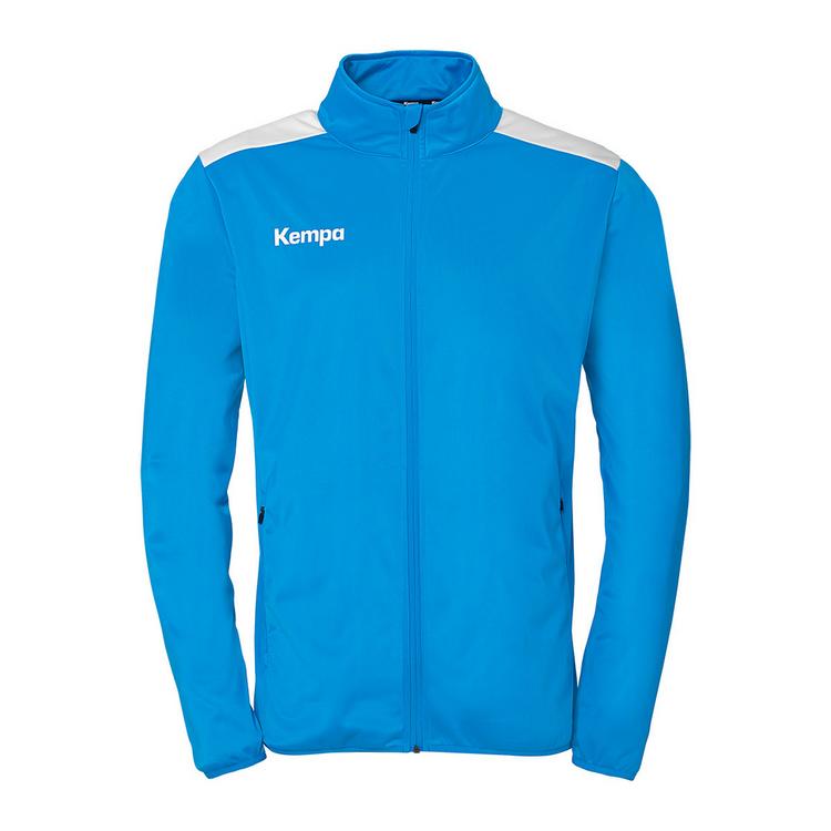 Kempa Kempa Emotion 27 Poly Jacke Kids Trainingsjacke Kinder - kempablau/wei&szlig; - 0 | SportScheck