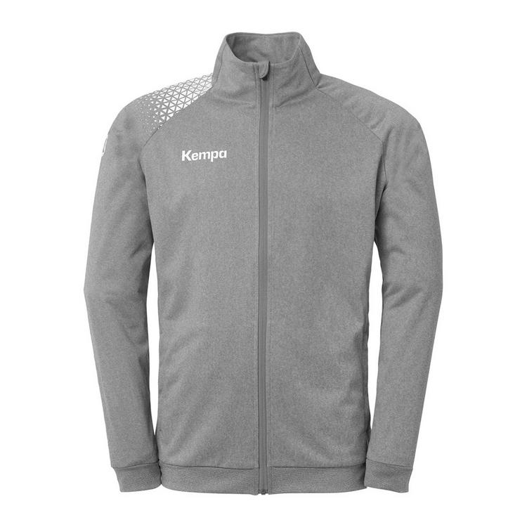 Kempa Kempa Ambition 28 Poly Trainingsjacke - dark grau melange/wei&szlig; - 0 | SportScheck