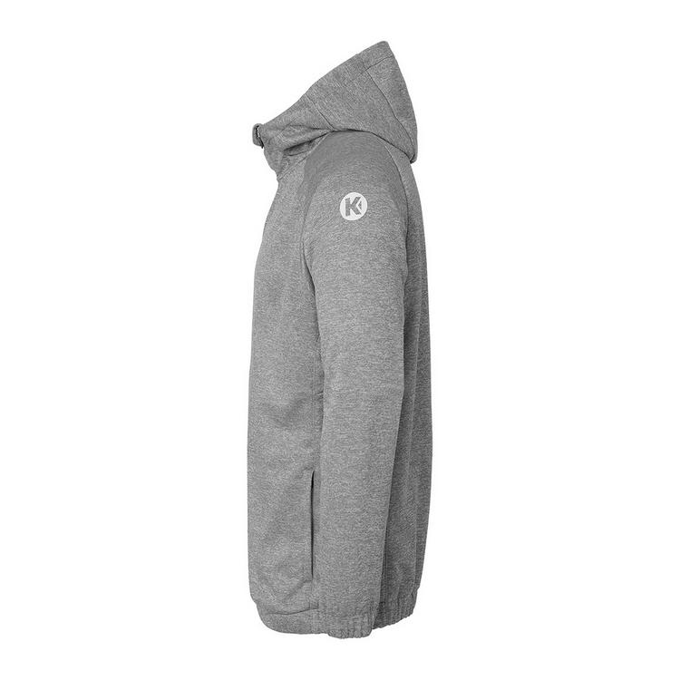 Kempa Kempa Ambition 28 Kids Kapuzenjacke Kinder - dark grau melange/wei&szlig; - 0 | SportScheck