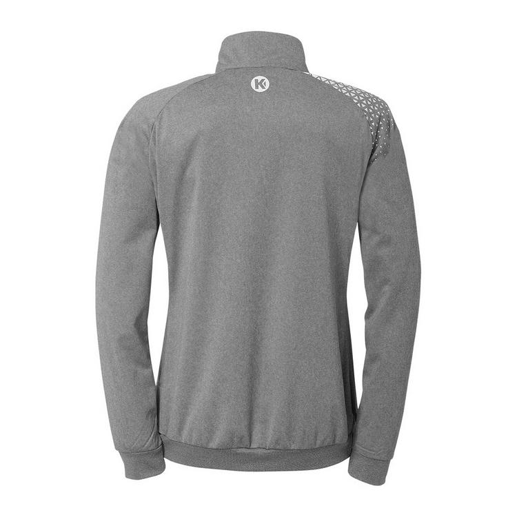 Kempa Kempa Ambition 28 Poly Women Trainingsjacke Damen - dark grau melange/wei&szlig; - 0 | SportScheck