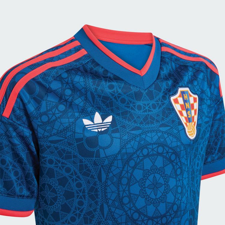 adidas adidas Kroatien 26 Kids Ausw&auml;rtstrikot Jerseykleid Kinder - Eqt Blue - 3 | SportScheck