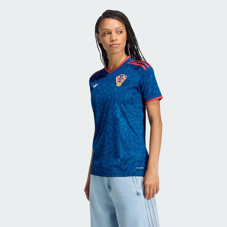 adidas adidas Kroatien 26 Ausw&auml;rtstrikot Jerseykleid Damen - Eqt Blue - 0 | SportScheck