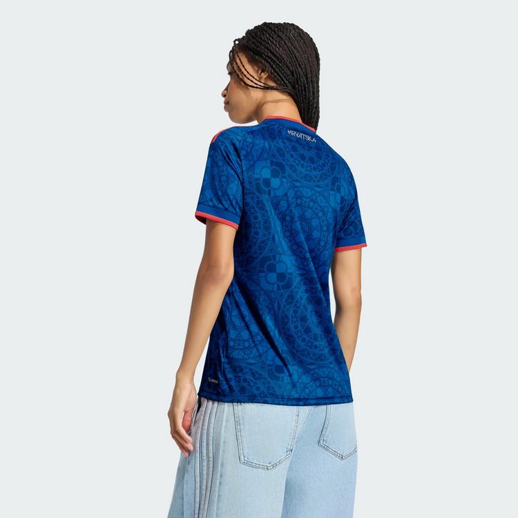 adidas adidas Kroatien 26 Ausw&auml;rtstrikot Jerseykleid Damen - Eqt Blue - 1 | SportScheck