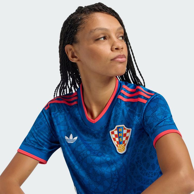 adidas adidas Kroatien 26 Ausw&auml;rtstrikot Jerseykleid Damen - Eqt Blue - 1 | SportScheck