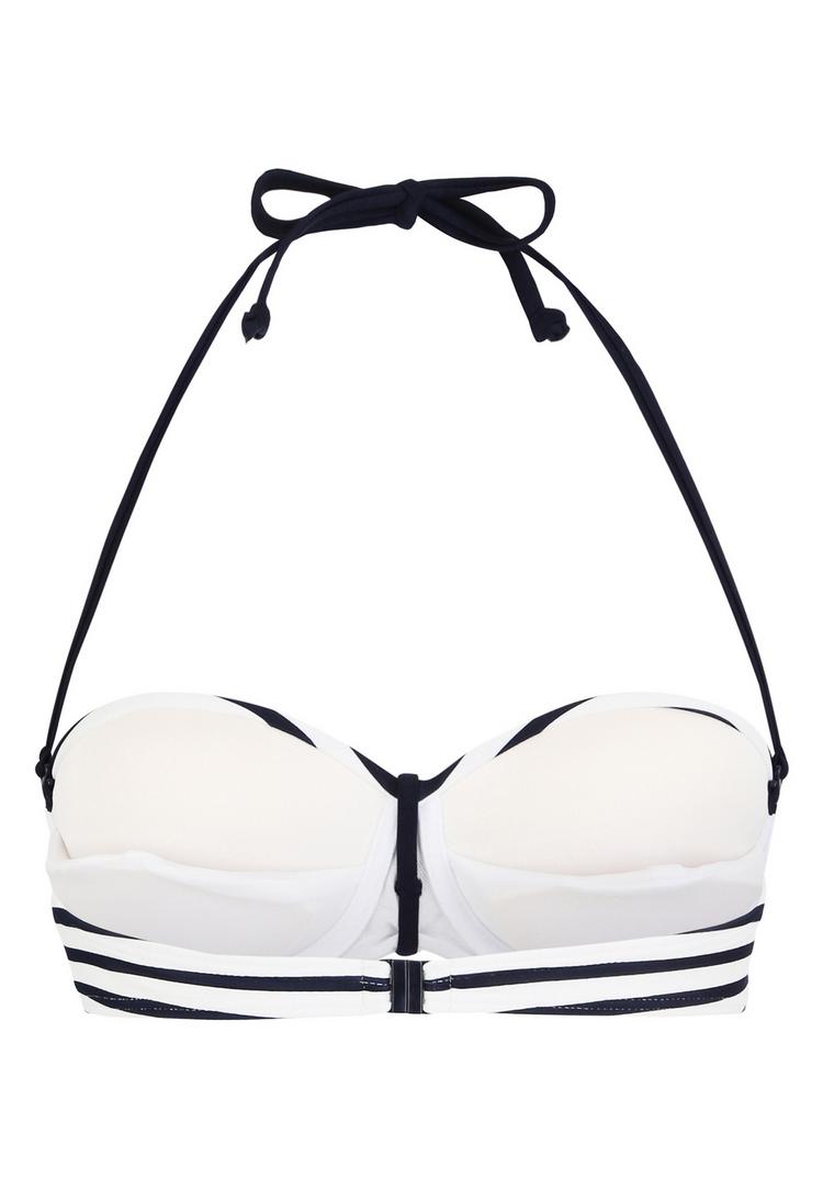 VENICE BEACH VENICE BEACH Bandeau-Bikini-Top Bikini Oberteil Damen - wei&szlig;-marine-gestreift - 2 | SportScheck