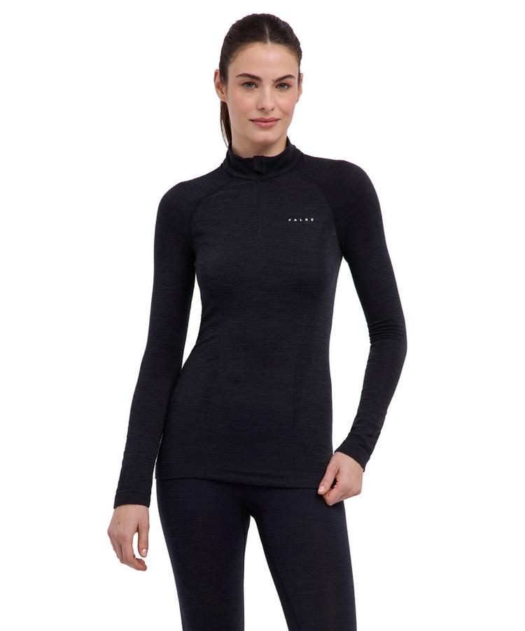 Falke Falke Wool Tech Langarmshirt Damen - black - 0 | SportScheck