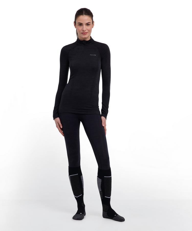 Falke Falke Wool Tech Langarmshirt Damen - black - 1 | SportScheck