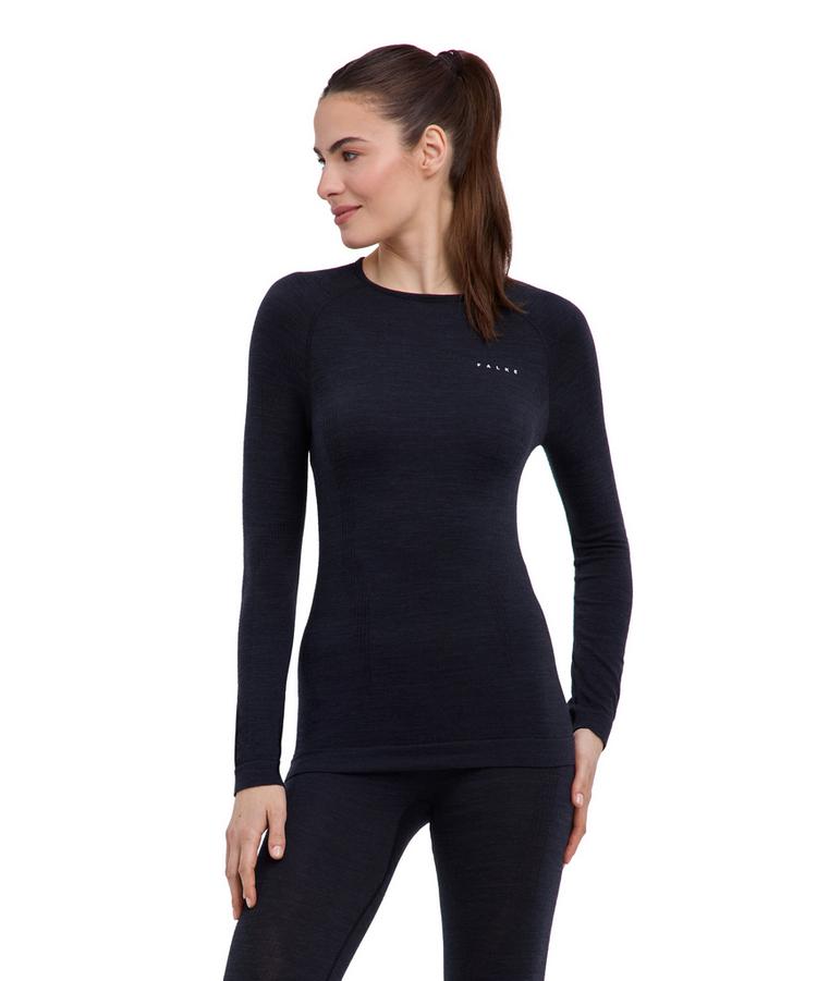 Falke Falke Wool Tech Langarmshirt Damen - black - 0 | SportScheck