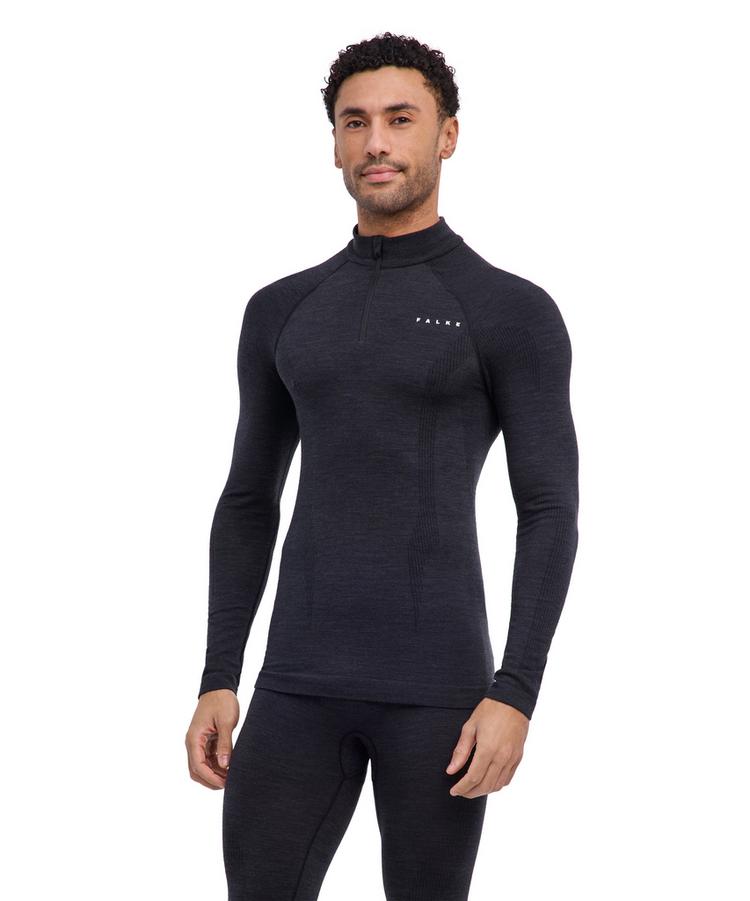Falke Falke Wool Tech Langarmshirt Herren - black - 0 | SportScheck