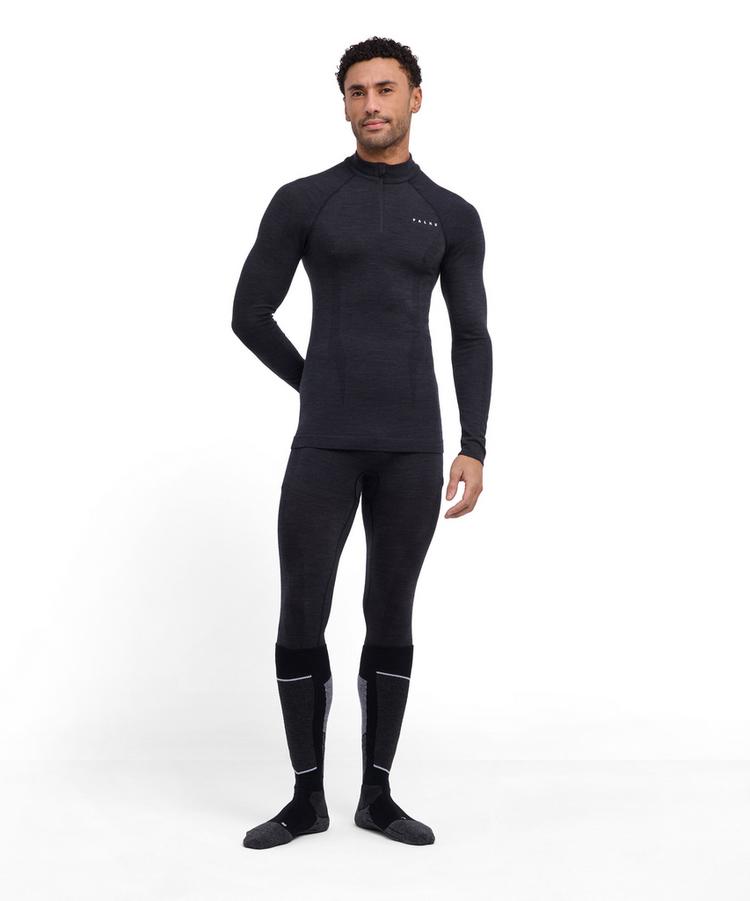 Falke Falke Wool Tech Langarmshirt Herren - black - 1 | SportScheck