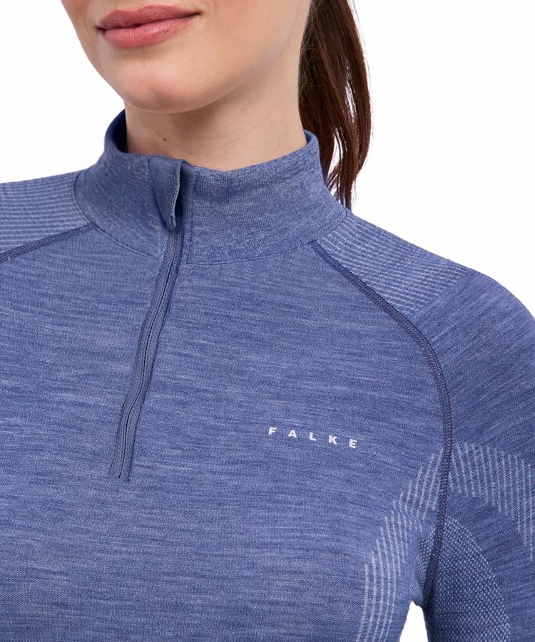 Falke Falke Wool Tech Langarmshirt Damen - capitain - 2 | SportScheck