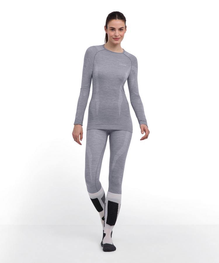 Falke Falke Wool-tech Longsleeve Funktionsshirt Damen - grey-heather (3757) - 1 | SportScheck