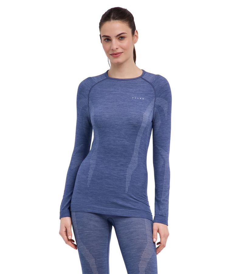 Falke Falke Wool Tech Langarmshirt Damen - capitain - 0 | SportScheck