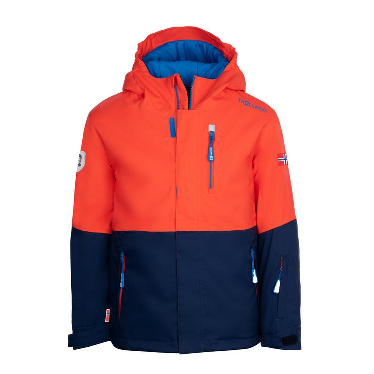 Trollkids Trollkids Hallingdal Funktionsjacke Kinder - flame orange-navy - 0 | SportScheck