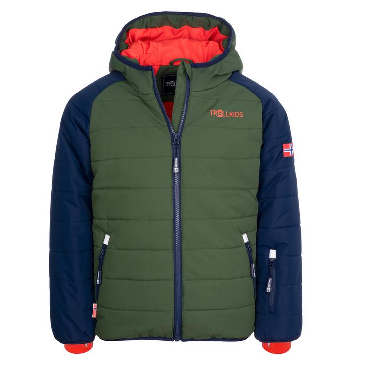 Trollkids Trollkids Hafjell PRO Winterjacke Kinder - Marineblau/Waldgr&uuml;n/Orange - 0 | SportScheck