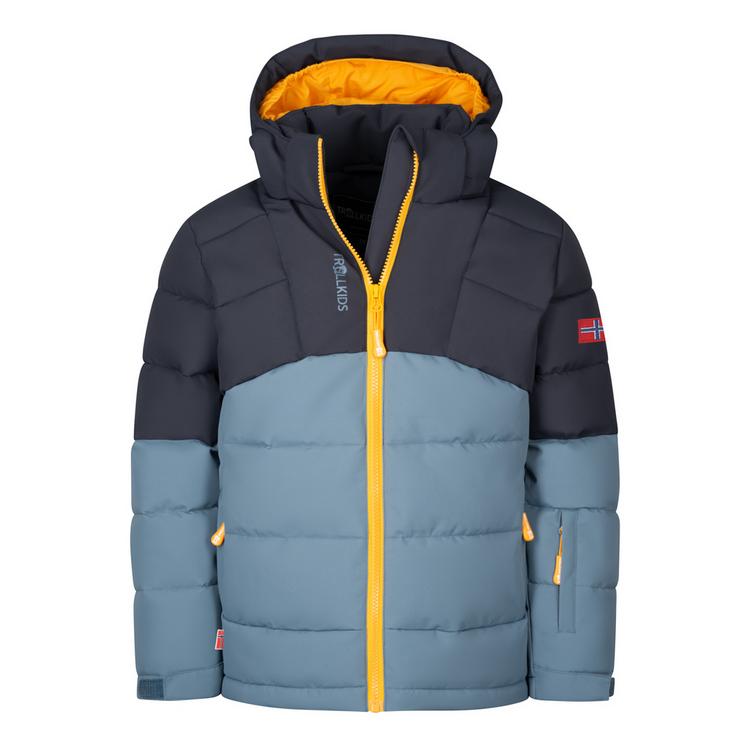 Trollkids Trollkids Gryllefjord Steppjacke Kinder - black-steel blue-mango - 0 | SportScheck