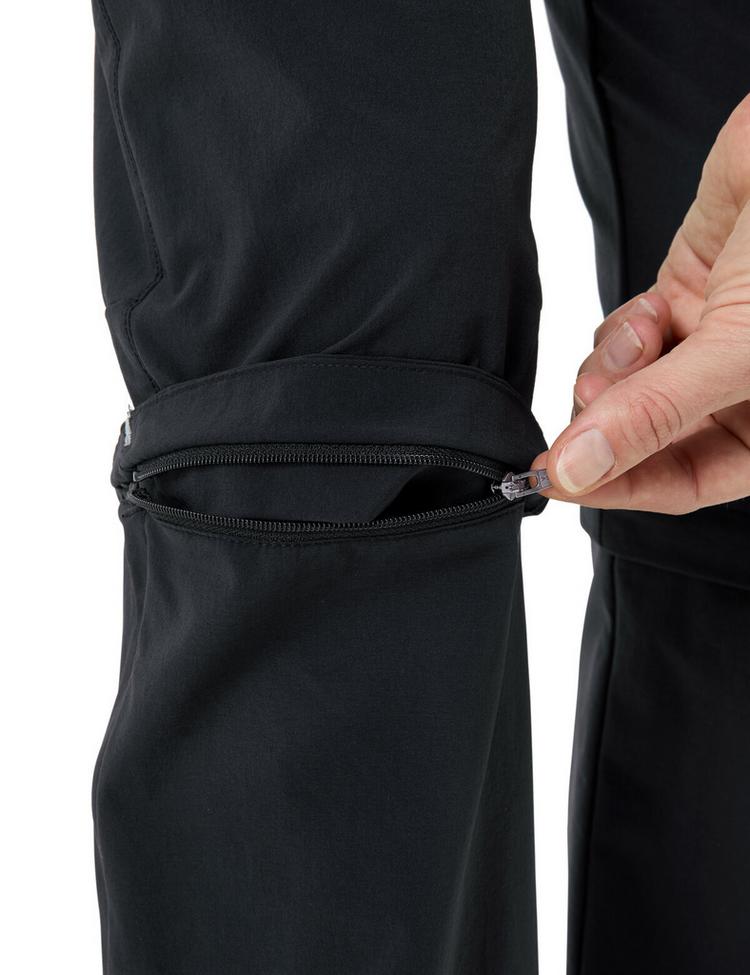 VAUDE VAUDE Farley Stretch Capri T-Zip Zipphose Damen - black - 1 | SportScheck