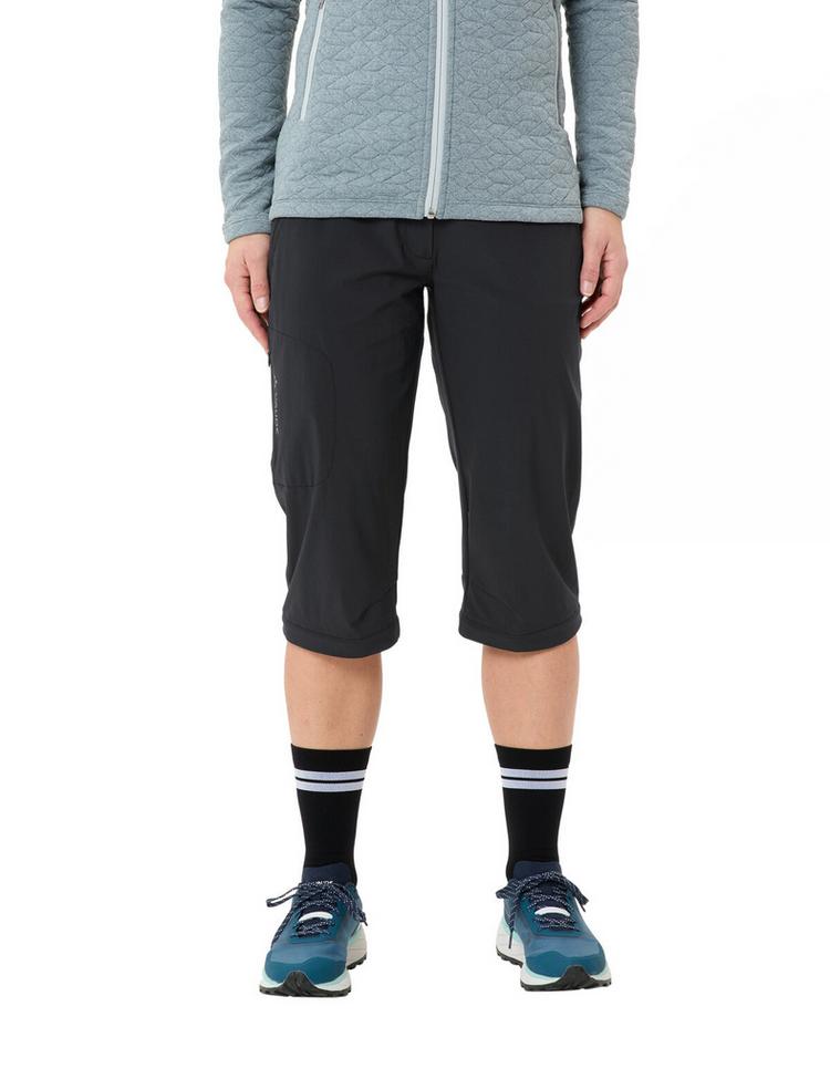 VAUDE VAUDE Farley Stretch Capri T-Zip Zipphose Damen - black - 2 | SportScheck