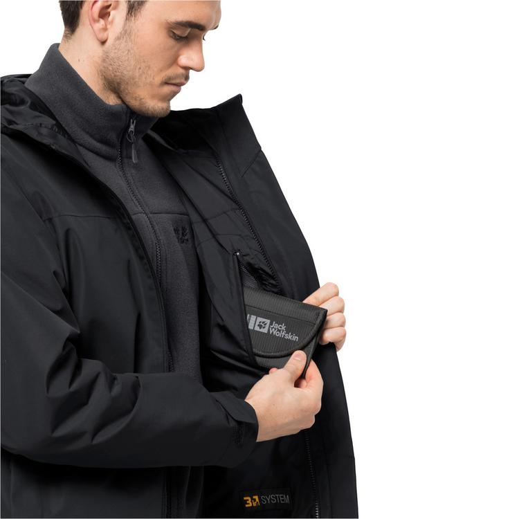 Jack Wolfskin Jack Wolfskin TAUBENBERG 3IN1 Doppeljacke Herren - black - 13 | SportScheck
