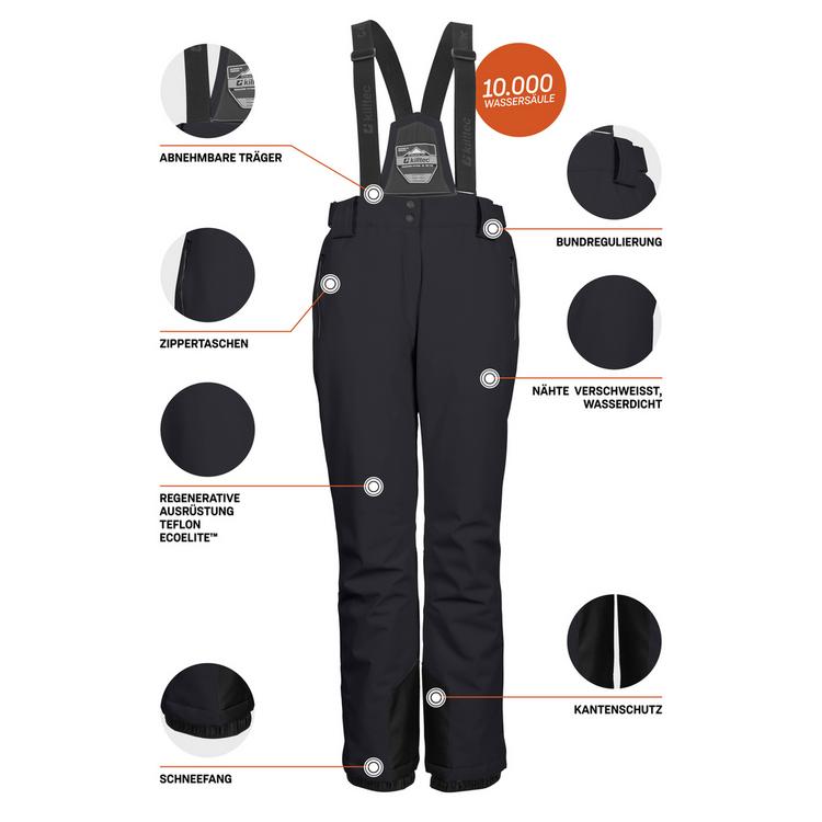 KILLTEC KILLTEC Skihose Damen - schwarz - 9 | SportScheck
