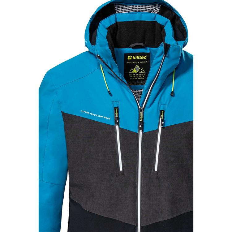 KILLTEC KILLTEC KSW 45 Skijacke Herren - schwarz blau-anthra melange-himmel blau - 9 | SportScheck