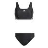 adidas 3S SPORTY BIK Bikini Set Damen - black-white