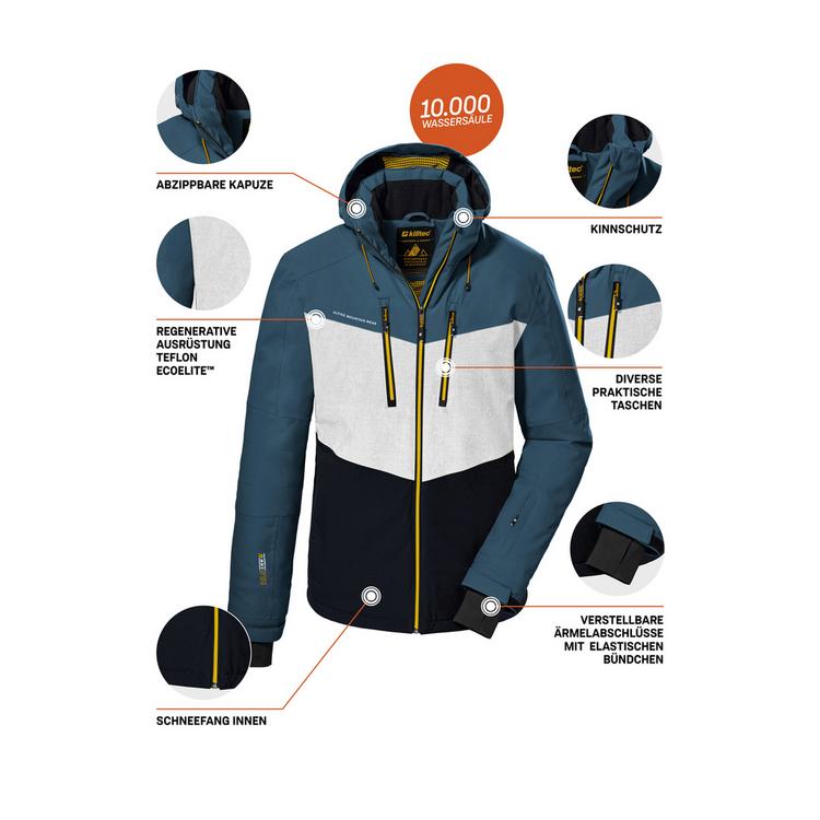 KILLTEC KILLTEC KSW 45 MN SKI JCKT Skijacke Herren - stahlblau - 11 | SportScheck