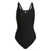 adidas 3S MID SUIT Schwimmanzug Damen - black-white