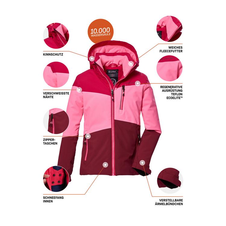 KILLTEC KILLTEC KOW 170 Skijacke M&auml;dchen - pink - 8 | SportScheck